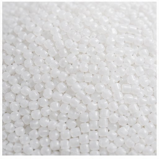 White polypropylene granules